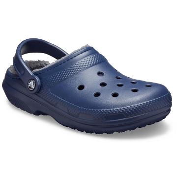 Crocs Classic Bélelt Clog Cipők Férfi Sötétkék | HU 0672CTVE